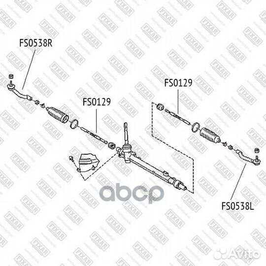 Тяга рулевая nissan/renault qashqai/X-trail/KOL