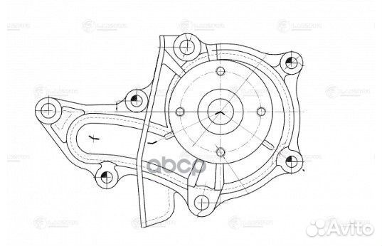 Насос водяной toyota corolla (91) 1.3I/1.5I/1