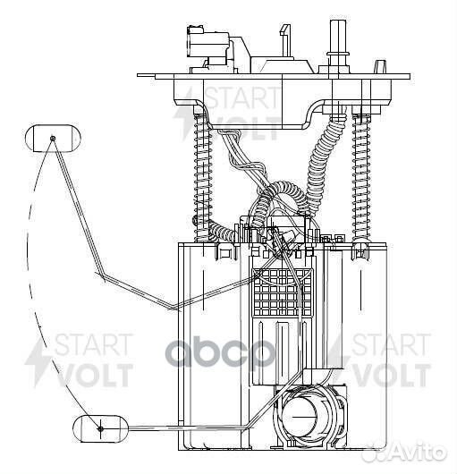 Модуль топл. насоса chevrolet cobalt (11) 1.5I