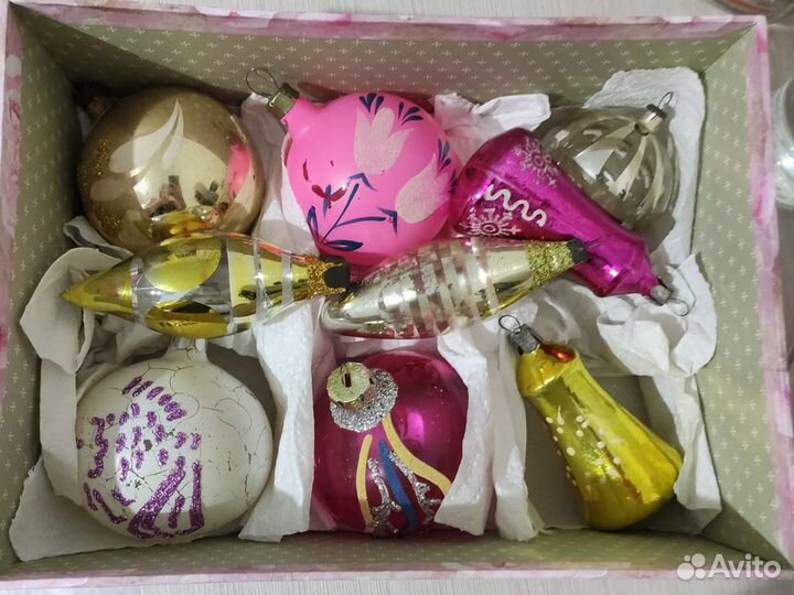 Сосульки на ёлку Стекло. СССР