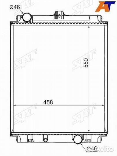 Радиатор Mitsubishi Fuso Canter FE5 93-02 Fuso Can