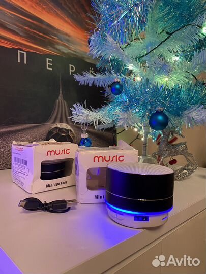 Блютуз колонка с подсветкой