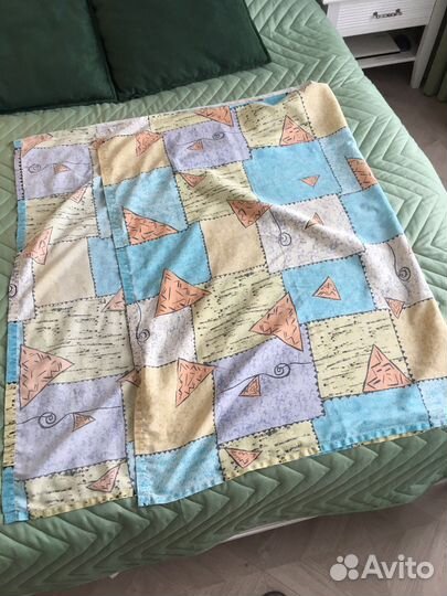 Одеяло байковое+простынь в детскую кровать