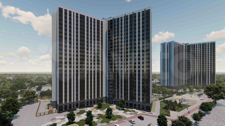 2-к. квартира, 62,2 м², 2/25 эт.