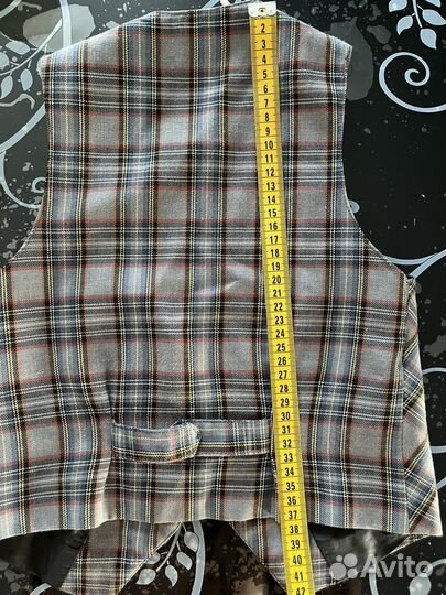 Жилетка серая клетка