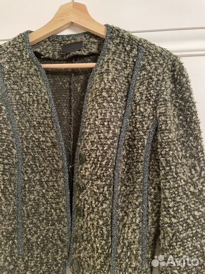 Винтажный жакет из шерсти букле