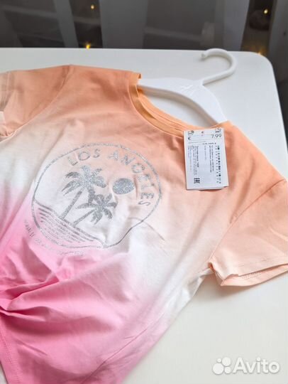 H&m 98/104 Футболка/топ для девочки новая летняя