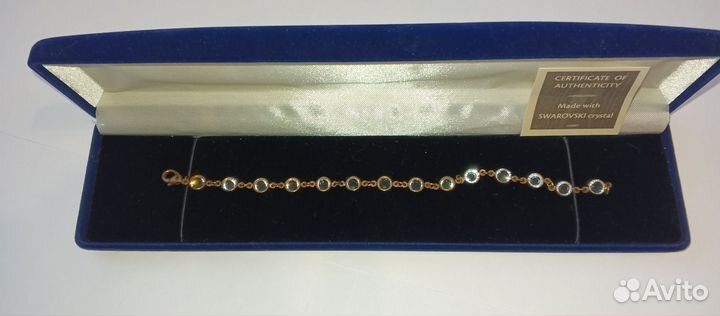 Винтажный браслет с кристаллами Swarovski