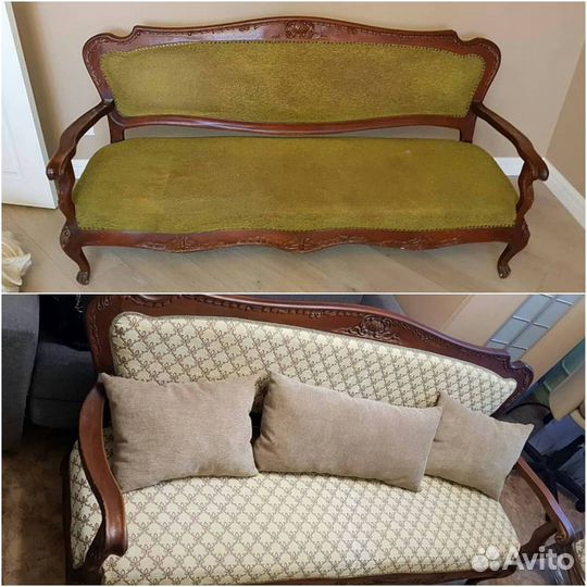 Перетяжка и реставрация мягкой мебели