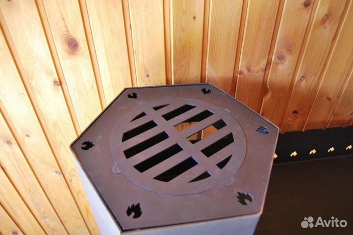 Мангал с печью под казан