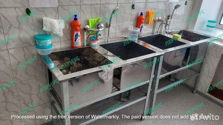 Ванны моечные 1, 2, 3х секционные