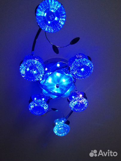 Люстра потолочная светодиодная с пультом