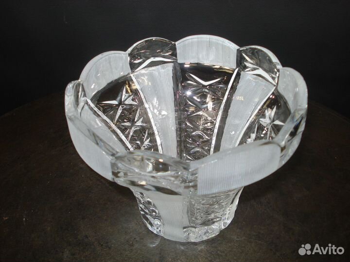 Ваза, конфетница хрусталь стекло СССР