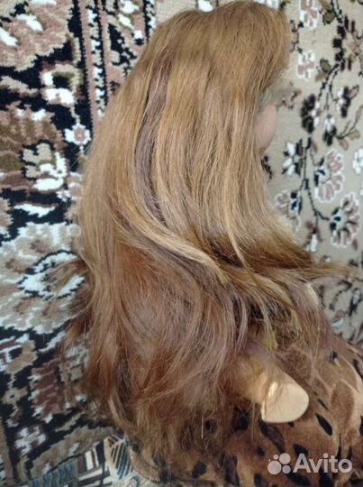 Волосы на заколках натуральный длина 40см