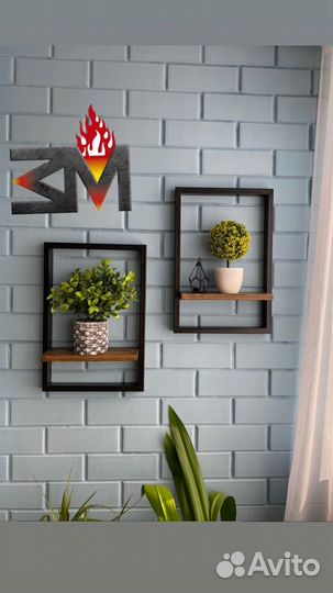 Полки в стиле лофт