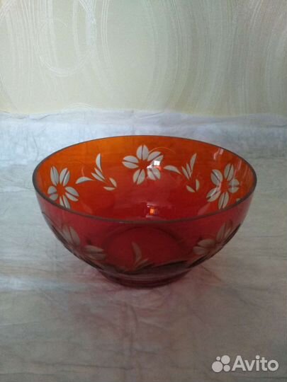 Рубиновое красное стекло СССР