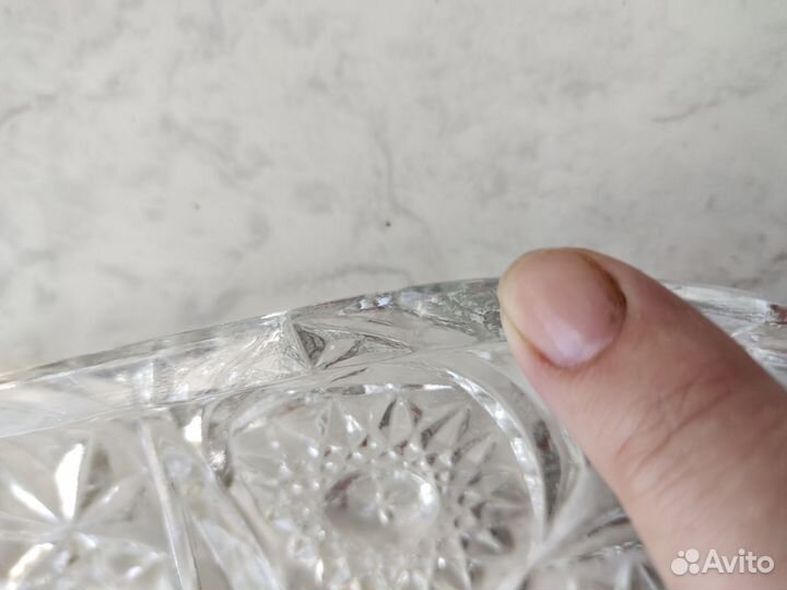 Хрустальная менажница СССР