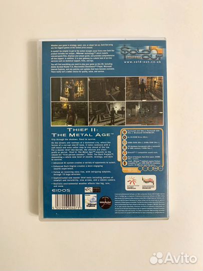 Thief II: The Metal Age зарубежна лицензия DVD-box