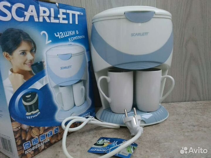Кофеварка scarlett. новая