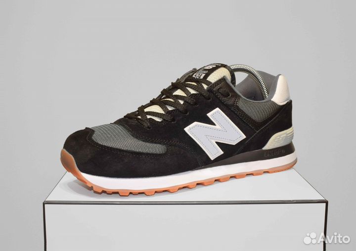 New Balance 574 Classic (42-46, Черно-белые)