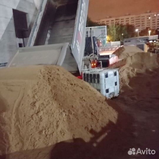 Песок, щебень