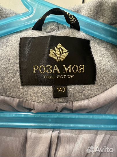 Пальто для девочки 140