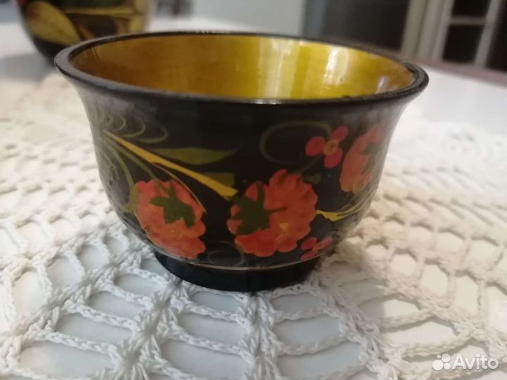 Посуда деревянная хохлома СССР