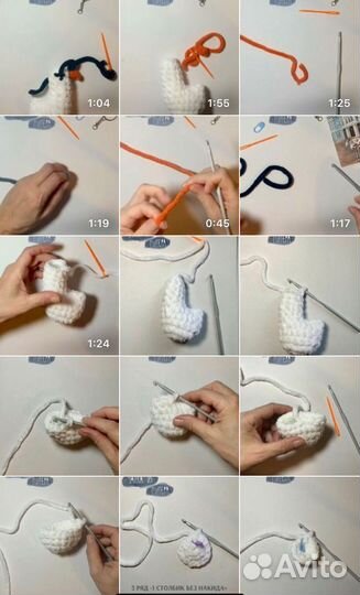 Брелок чайка набор для вязания