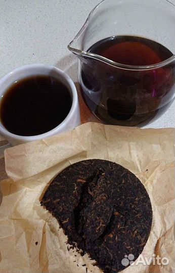 Чай Пуэр Шен Шу Красный Зеленый Улун