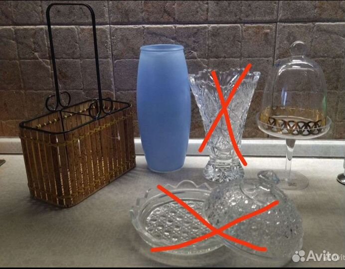 Ваза, корзинка, хрустальная ваза