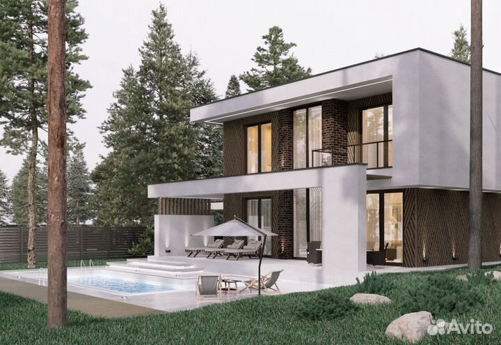 3D визуализация домов, экстерьера, интерьера