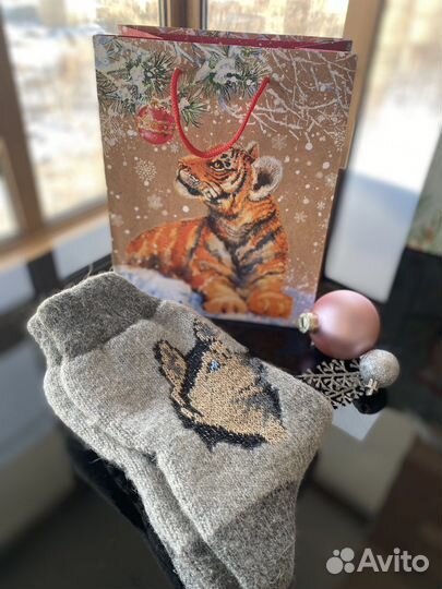 Носки мужские шерстяные новые вязанные