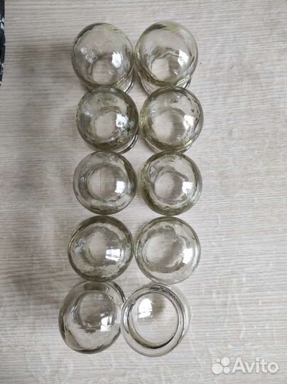 Медицинские стеклянные банки 10, штук