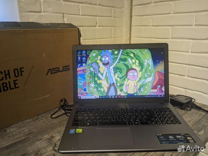 Мощный ноутбук Asus intel/6gb/ssd/2 видеокарты