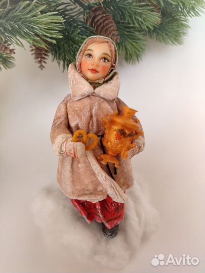 Ватные елочные игрушки