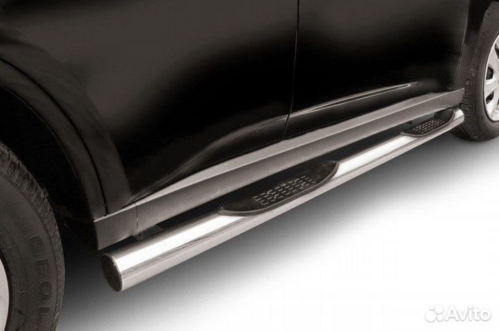Защита порогов Mitsubishi outlander (2013)