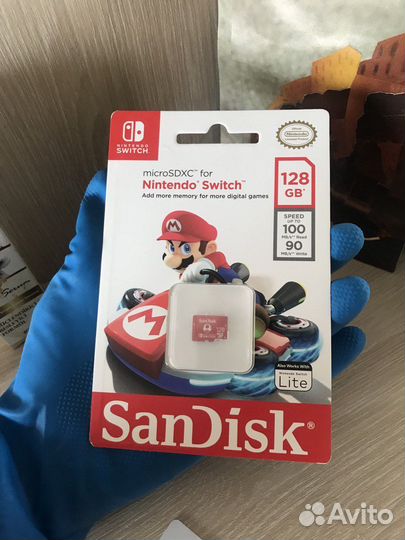 MicroSD SanDisk 128GB для Nintendo Switch