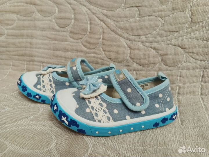 Туфельки джинсовые для девочки