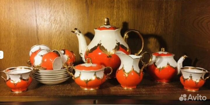 Чайный сервиз Бутон Барановка СССР