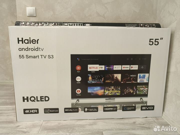 Новый Haier 55 SMART TV S3 hqled Android TV