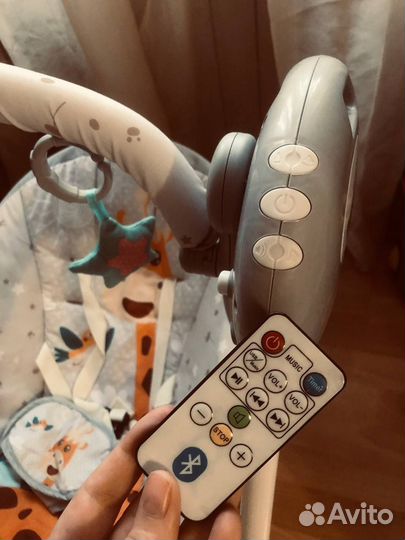 Детские электронные качели для новорожденных