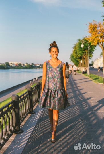 Платье м жаккард