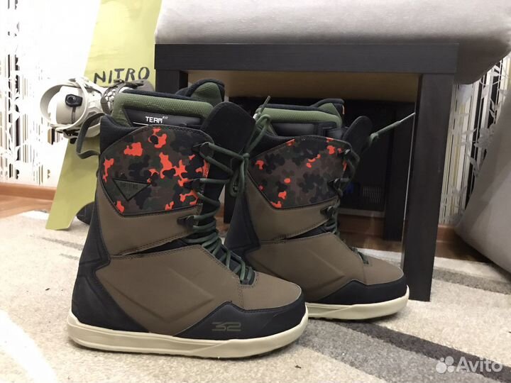 Ботинки сноубордические 43,5- 44-45 размер 11,5 eu