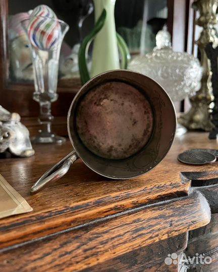 Старинный подстаканник бантики