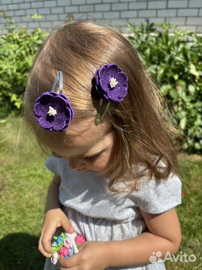 Заколочки для девочки ручной работы