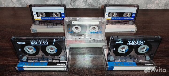 Аудиокассета sony EF 90, konica XR I 90