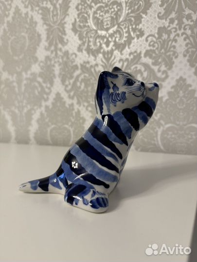 Статуэтка гжель кошка