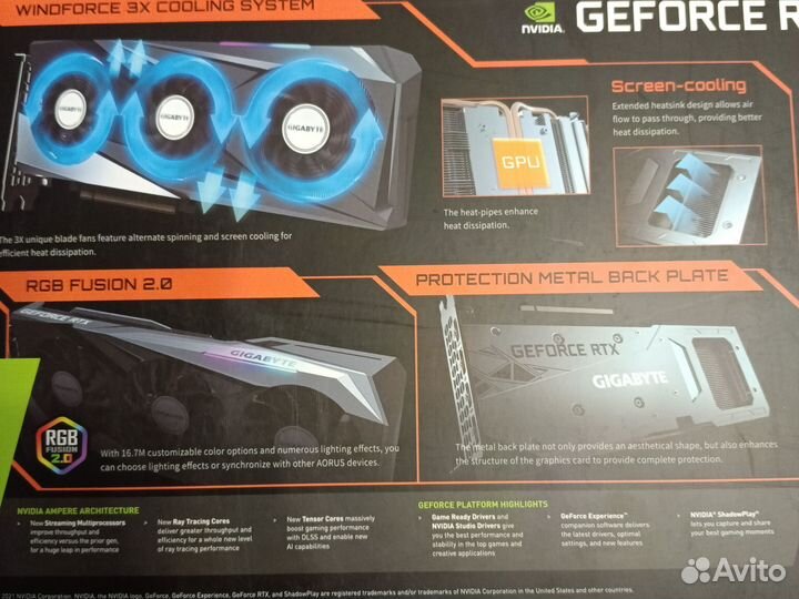 Видеокартаrtx 3050 gigabyte gaming oc
