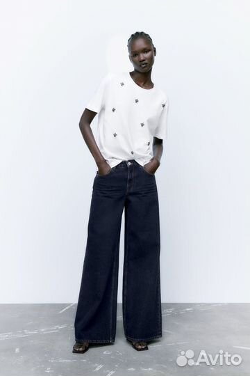 Футболка zara M, L 48,50,52,54 большой размер