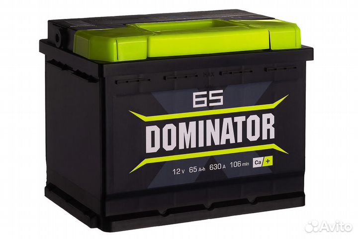 Аккумулятор автомобильный Dominator 6ст-65 VLR